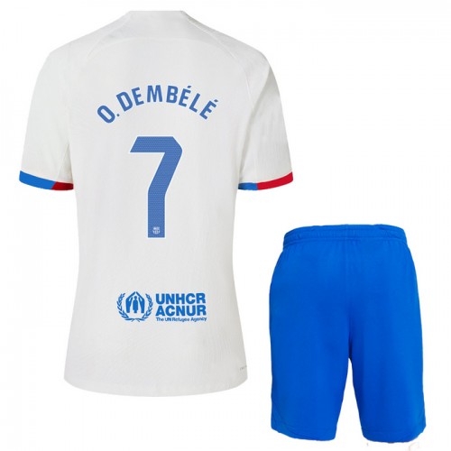 Conjunto FC Barcelona O. Dembele 7 Equipamento Alternativo 2023-24 - Criança Conjunto FC Barcelona O. Dembele 7 Equipamento Alternativo 2023-24 - Criança